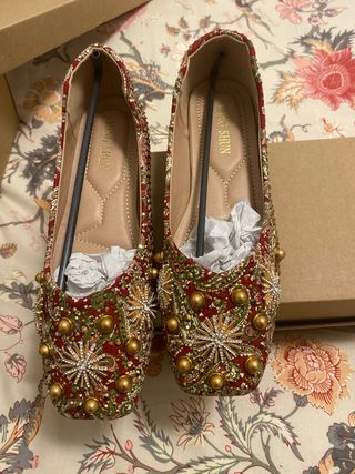 Bailarinas Indias Rojas y Doradas