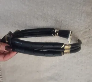 Cintura strutturata pelle vintage Made in Italy