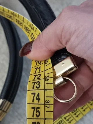 Cintura strutturata pelle vintage Made in Italy