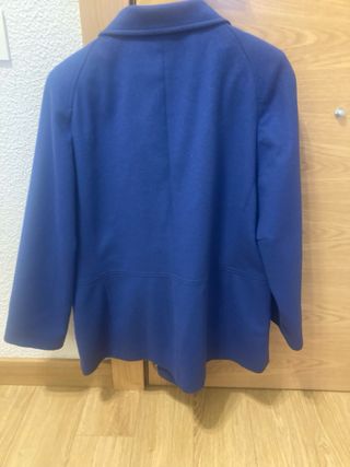 Abrigo paño azul
