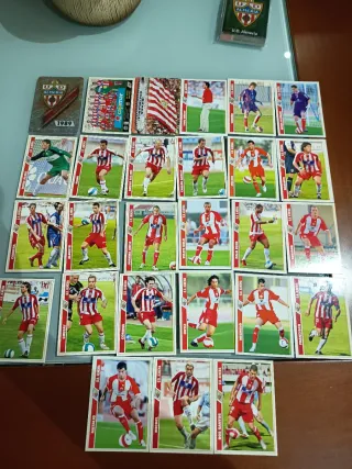 185 cromos UD Almería mundicromo