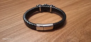 Bracciale Harley Davidson Pelle Nera