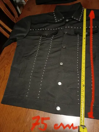 Chaqueta Claveteada Negra Talla XXXL