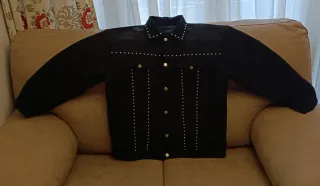 Chaqueta Claveteada Negra Talla XXXL