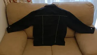 Chaqueta Claveteada Negra Talla XXXL