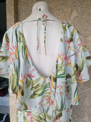 Vestido corto estampado floral