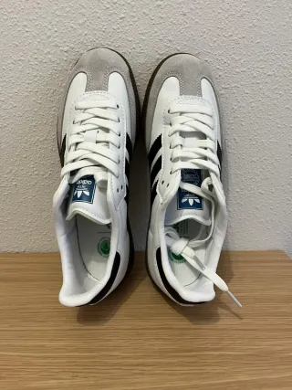 Adidas Samba Talla 38 Blanco y Negro