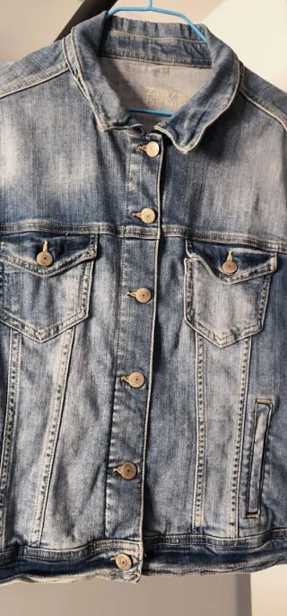 Cazadora Vaquera Zara Azul