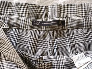 Pantalón Zara cuadros gris y blanco