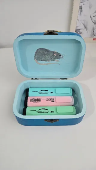 HARRY POTTER - Caja Ron Weasley pintada a mano