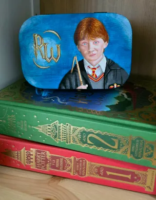 HARRY POTTER - Caja Ron Weasley pintada a mano
