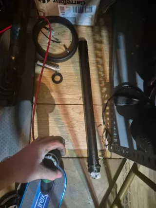 Chasis Patinete Eléctrico horquillas mastil