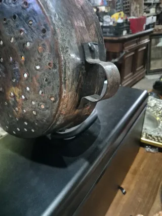 Asa castañas antiguo cobre