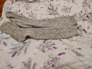 Calze invernali lunghe grigie