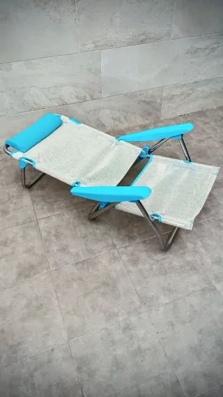Silla baja de playa aluminio