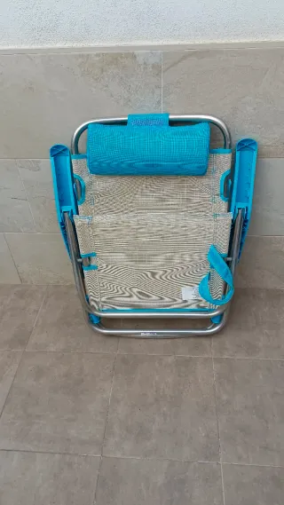 Silla baja de playa aluminio