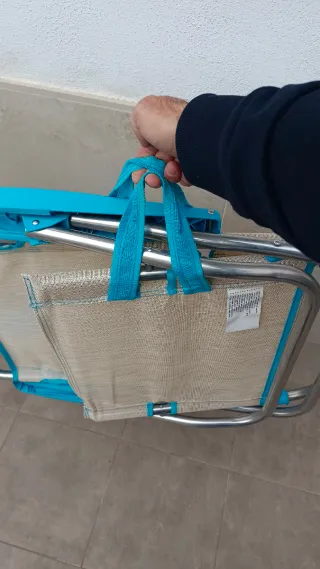 Silla baja de playa aluminio