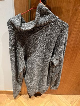 Jersey Abercrombie lana gris talla M