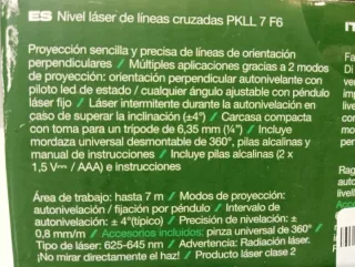 Nivel Láser PARKSIDE Linea Cruzadas con Soporte