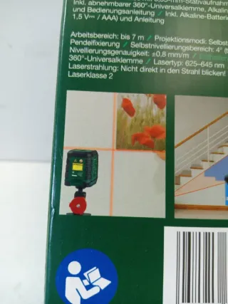 Nivel Láser PARKSIDE Linea Cruzadas con Soporte