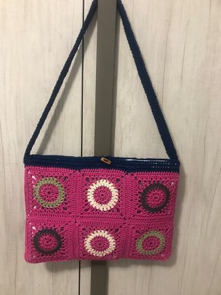 Borsetta donna uncinetto fatta interamente a mano