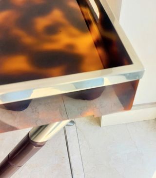 Mesa plegable caparazón tortuga