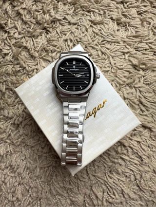 Reloj Acero Inoxidable Esfera Negra