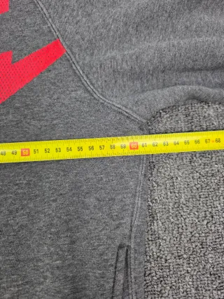 Sudadera Nike Gris Logo Grande Capucha XL