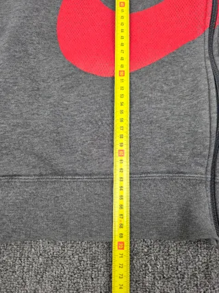 Sudadera Nike Gris Logo Grande Capucha XL