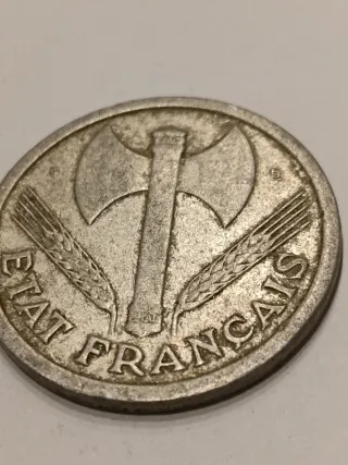 Moneda Francia Vichy 2 Guerra Mundial