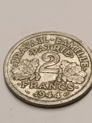 Moneda Francia Vichy 2 Guerra Mundial