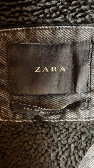 Giacca denim Zara con interno sherpa