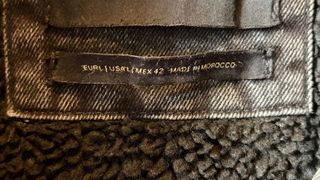 Giacca denim Zara con interno sherpa