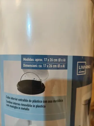 Cubo basura pedal LIVARNO home 17x26cm