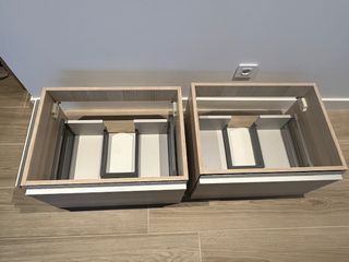 2 Muebles Cajón Baño Madera 60x46cm