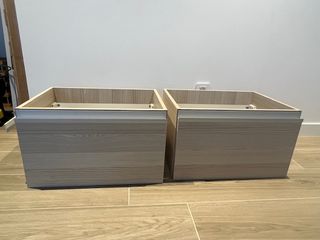 2 Muebles Cajón Baño Madera 60x46cm