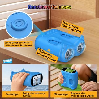 Microscopio e Telescopio 2 in 1 Blu
