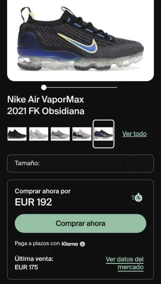 Nike Air Vapormax Flyknit 2021 Talla 42.5