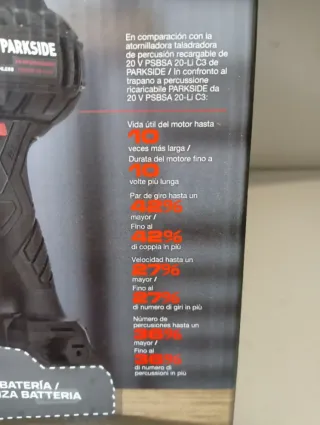 Atornillador Percusión PARKSIDE con Batería