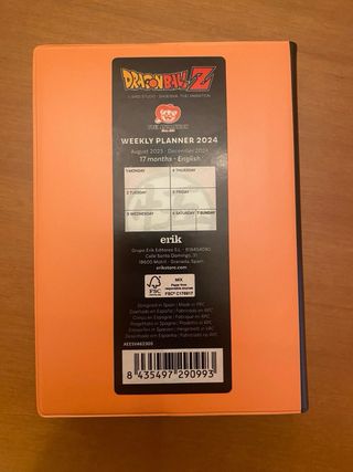 Agenda Dragon Ball Z y Star Wars 2023-2024