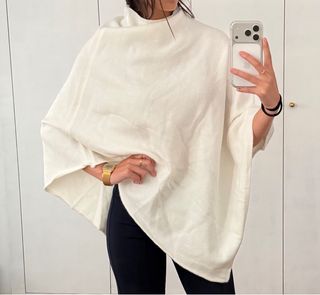 Poncho blanco