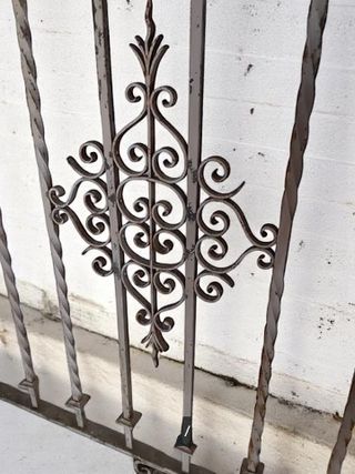 Juego de rejas de hierro forjado