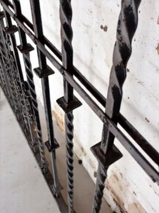 Juego de rejas de hierro forjado