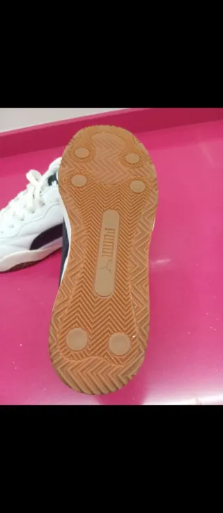 Zapatillas Puma Hombre Blancas y Negras