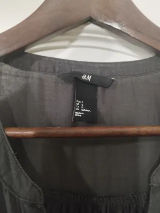 Blusa larga gris H&M