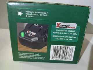 Cargador Parkside 20V Rápido de 4,5A