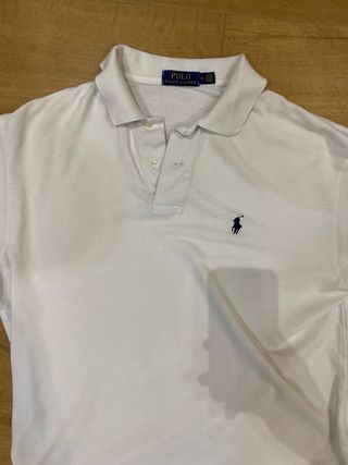 Polo Ralph Lauren Blanco Logo Pony Azul