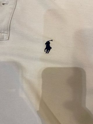 Polo Ralph Lauren Blanco Logo Pony Azul