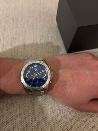 Reloj BMW Cronógrafo Azul y Plateado