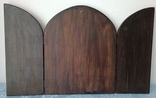 Retablo tríptico religioso